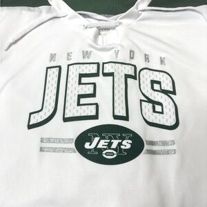 NFL NY Jets Team Apparel Women's Green and White Shirt
